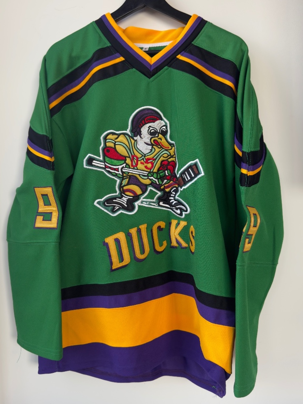 Mighty Ducks movie hockey jersey Green